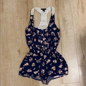 Forever 21 floral romper